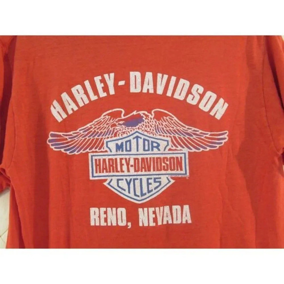 Harley Davidson T-Shirt 1987 Reno Nevada Womens  Large Vintage - Picture 6 of 10